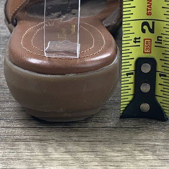 Natural Soul ~Women’s~”CIVIL”~ Brown Leather Slingback Sandal~Size 6.5 - Picture 5 of 9